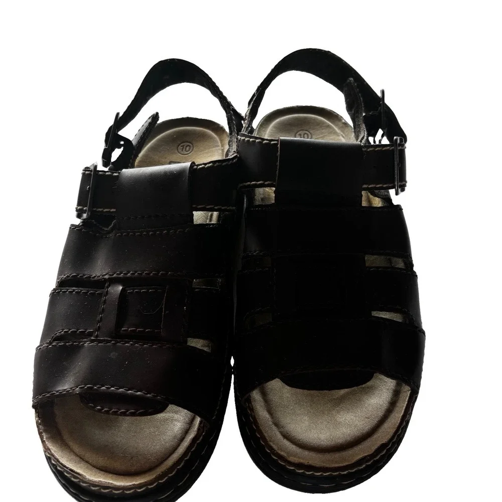 Vtg Y2K Faded Glory Hudson Sandals Mens 10 Chunky Fisherman Platform 90's Retro